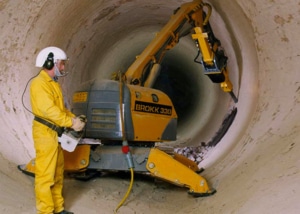 Aplicaciones robot de demolición: cementeras