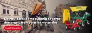 dumpers eléctricos y de gasolina con gran capacidad de carga